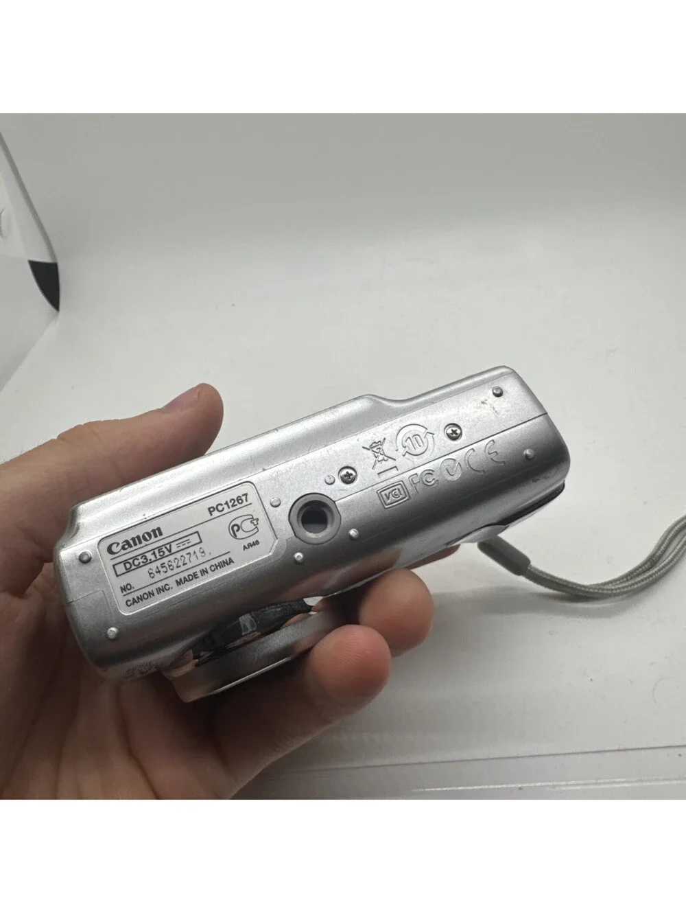 Canon PowerShot A470 7.1MP Compact Digital Camera Tested Working Blue